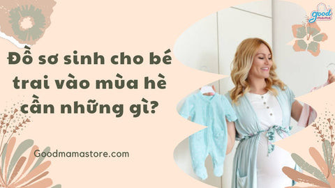 alt text: Đồ sơ sinh cho bé trai mùa hè