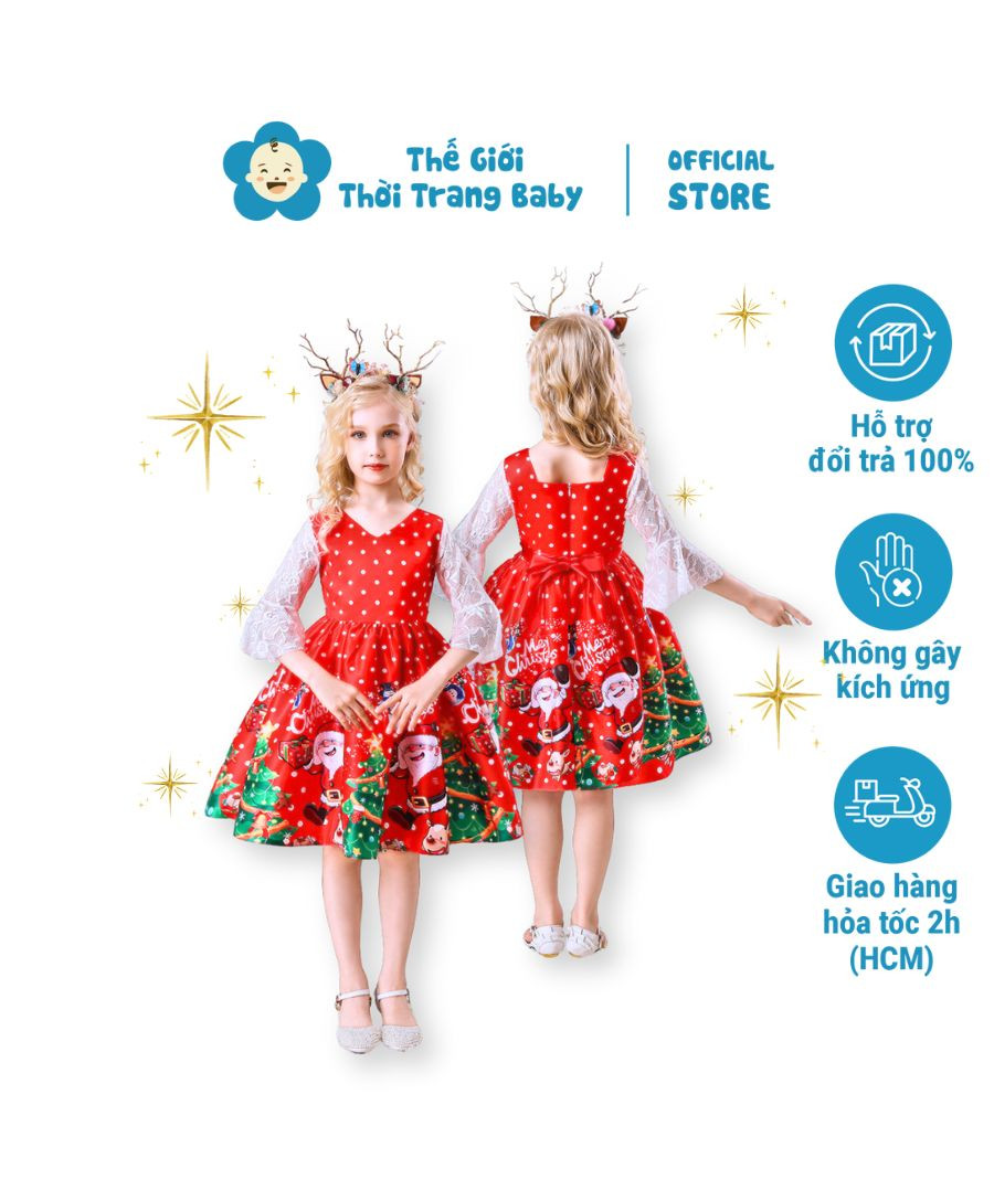 Đầm giáng sinh cho bé gái