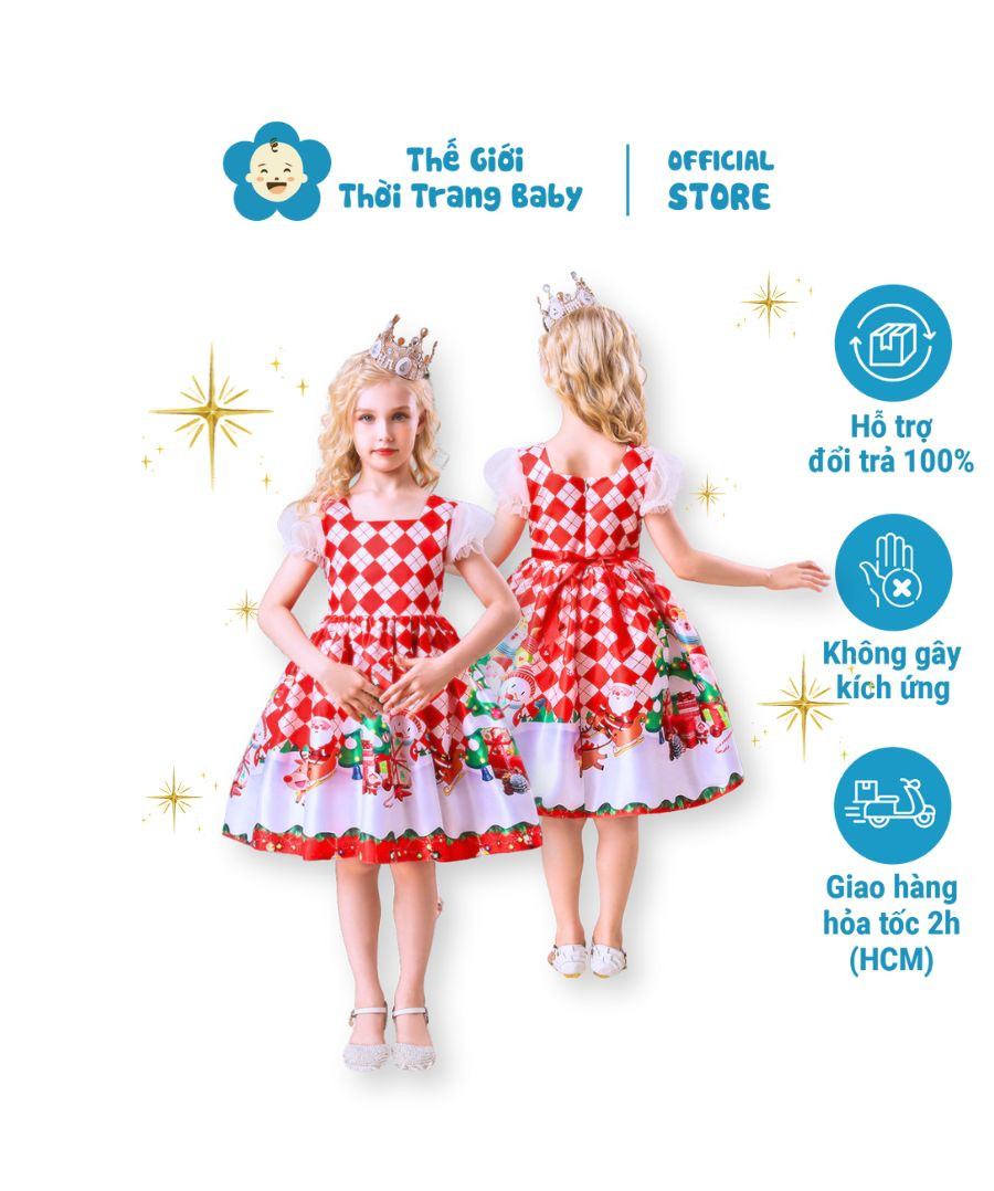 Đầm noel cho bé gái
