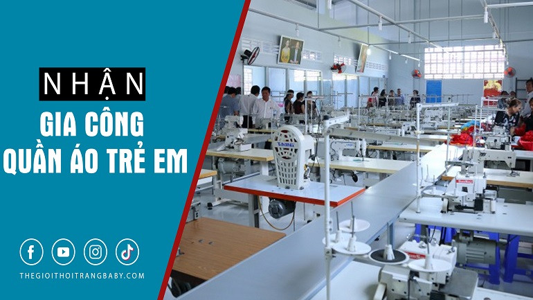 Xưởng may nhận gia công quần áo trẻ em